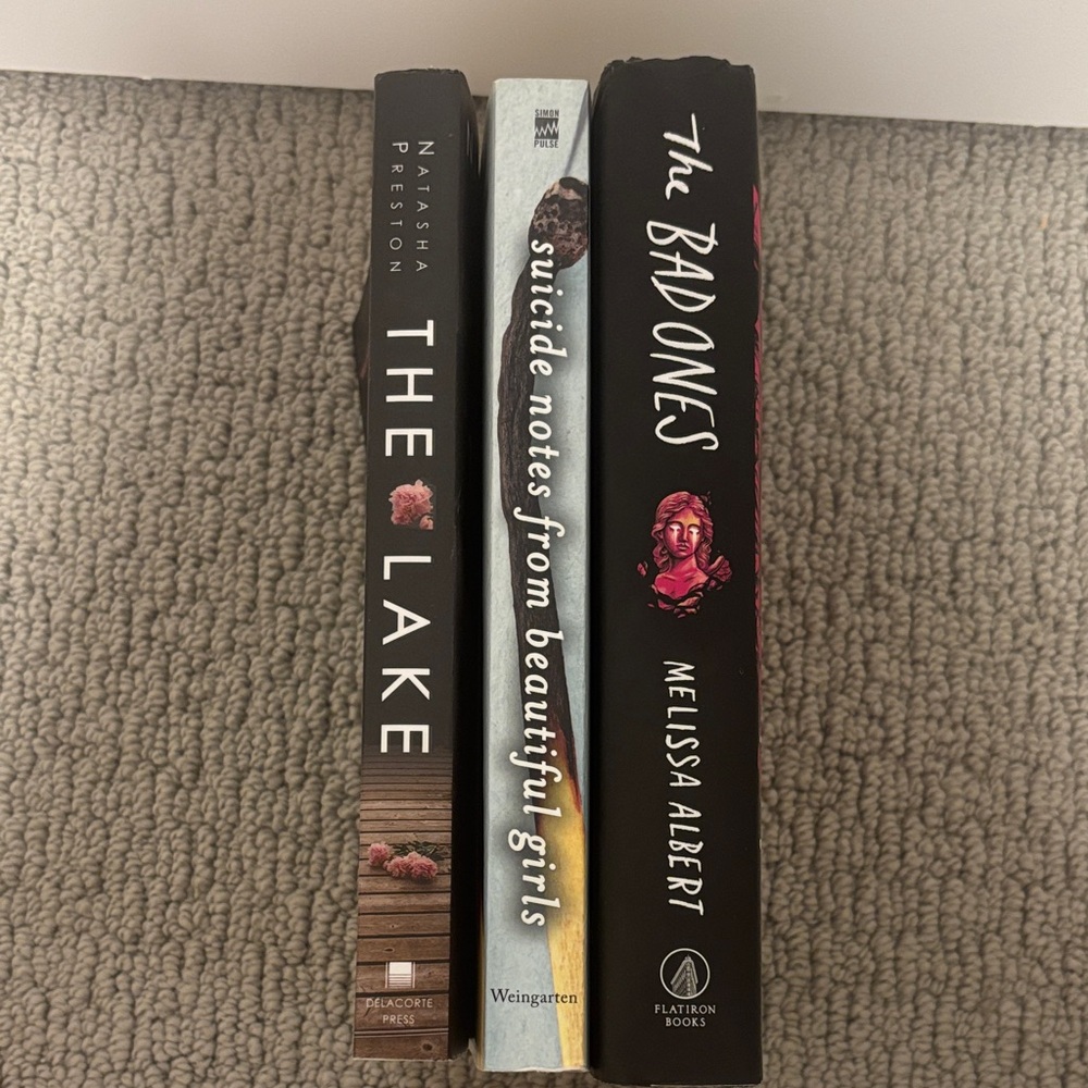 Set of Three Books: The Lake, Suicide Notes, The Bad Ones